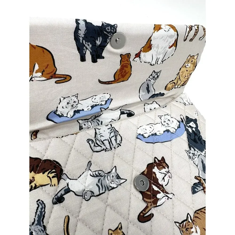 Vera Bradley A Cat’s Life Small Tech Sleeve Cotton Up To 13 in Laptop Cat Lover